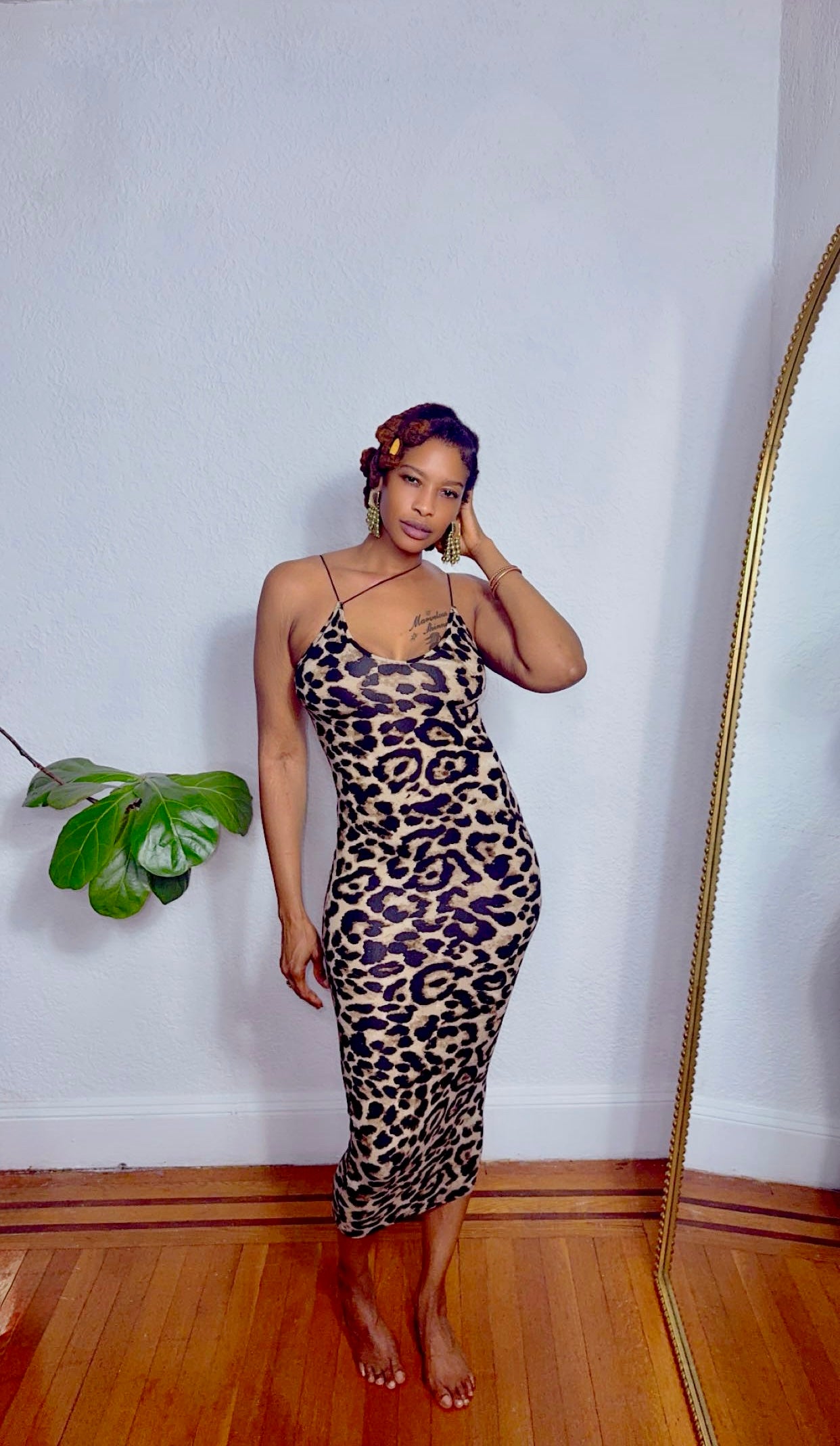 Fierce & Flawless Leopard Midi Dress
