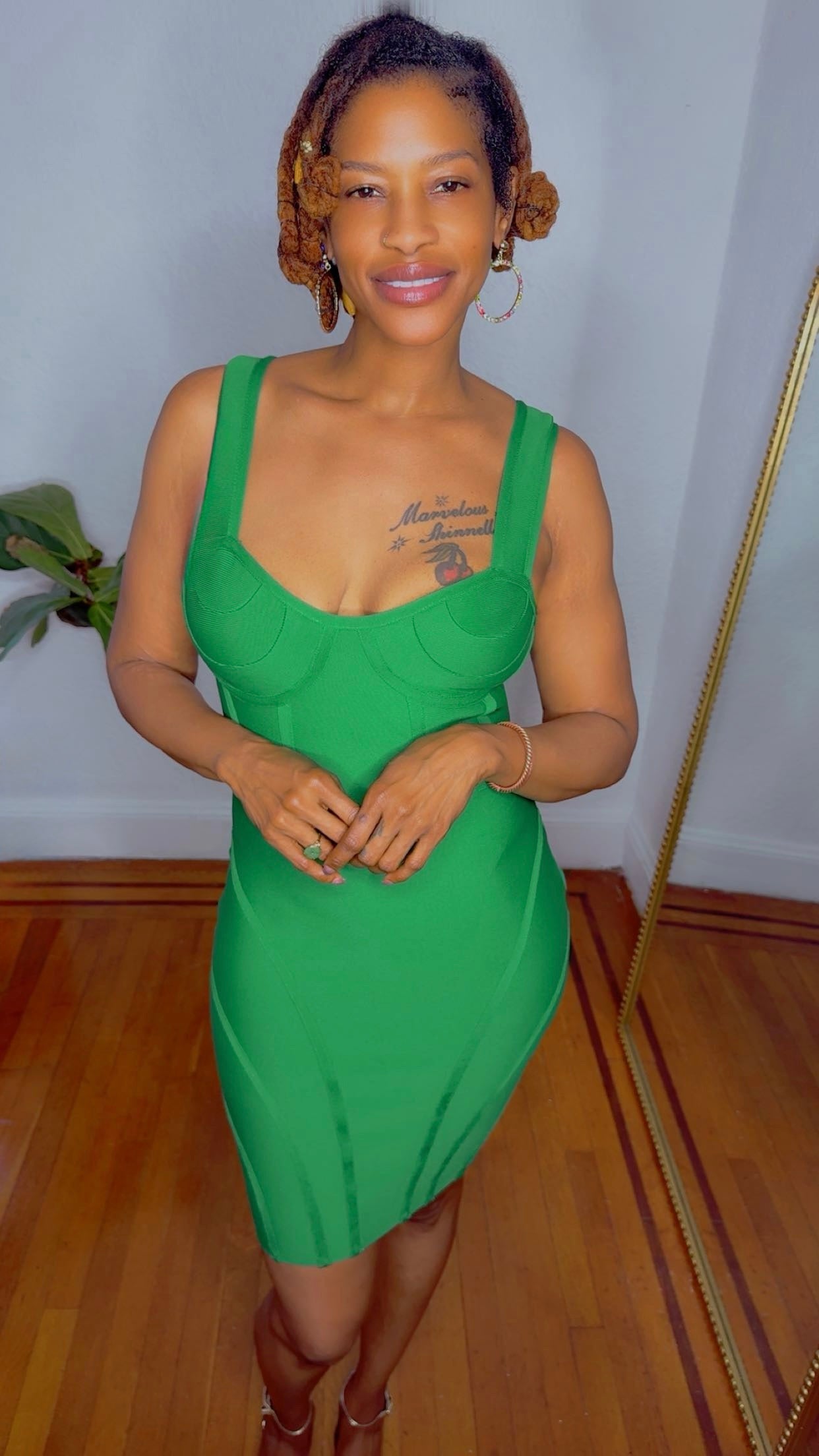 Lush Contour Bandage Dress