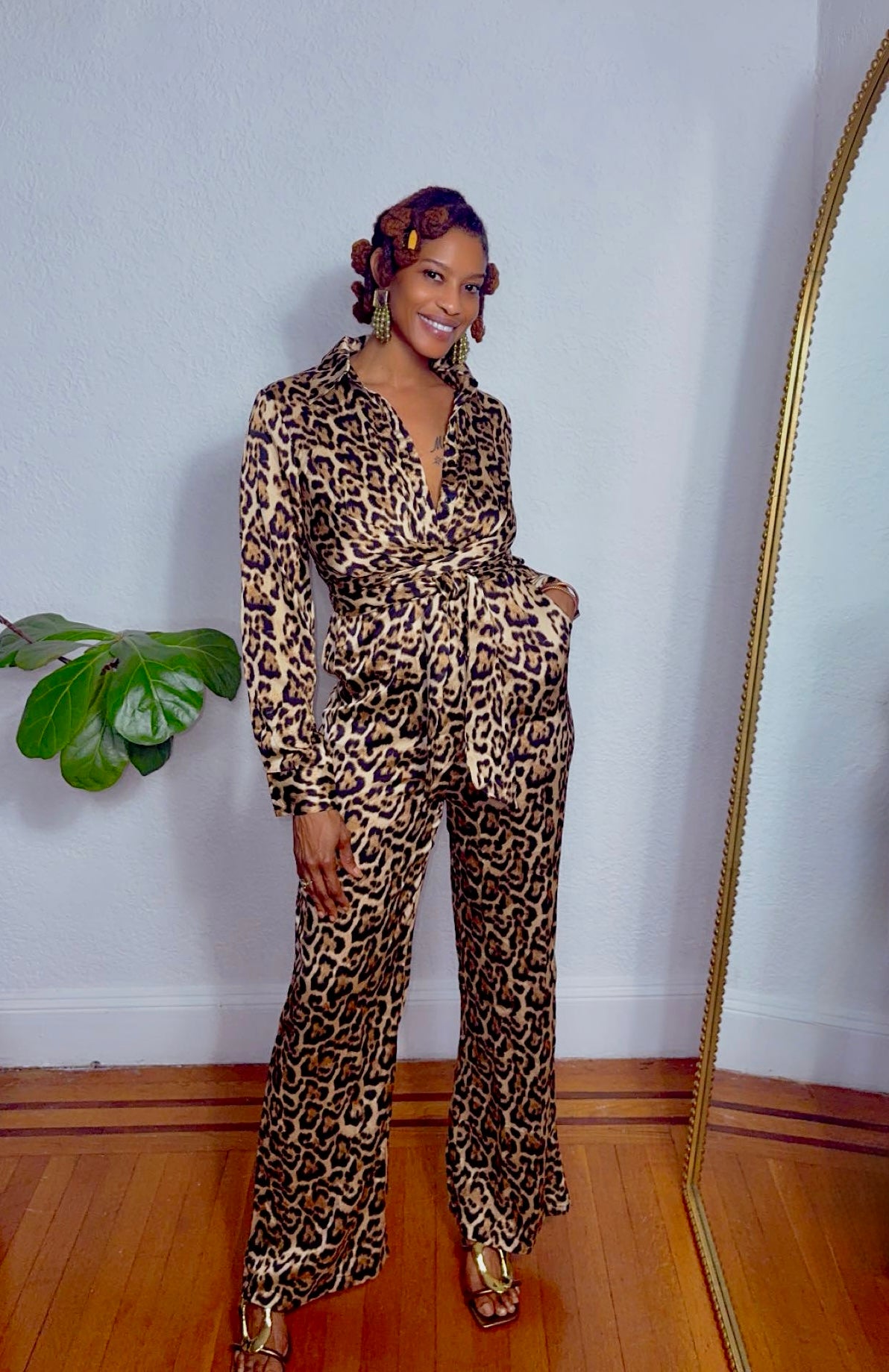 Wild Whispers Wrap Jumpsuit