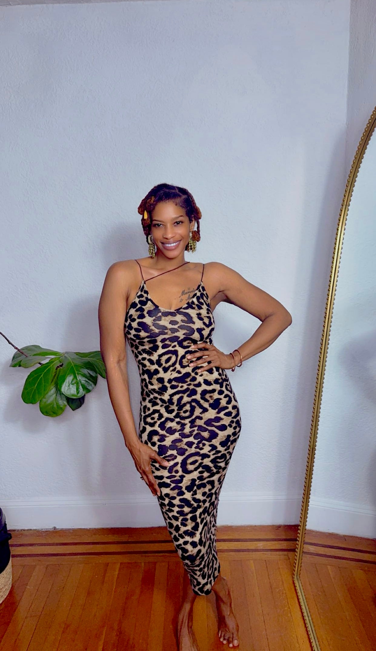 Fierce & Flawless Leopard Midi Dress