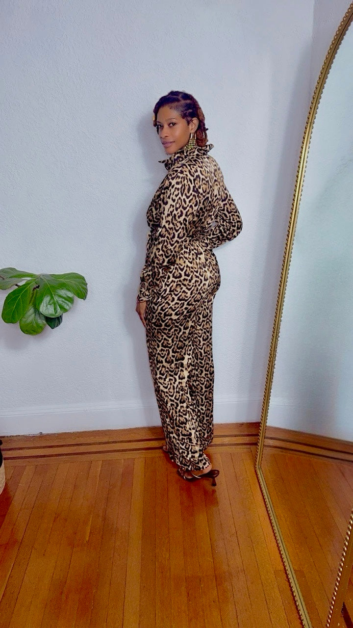 Wild Whispers Wrap Jumpsuit