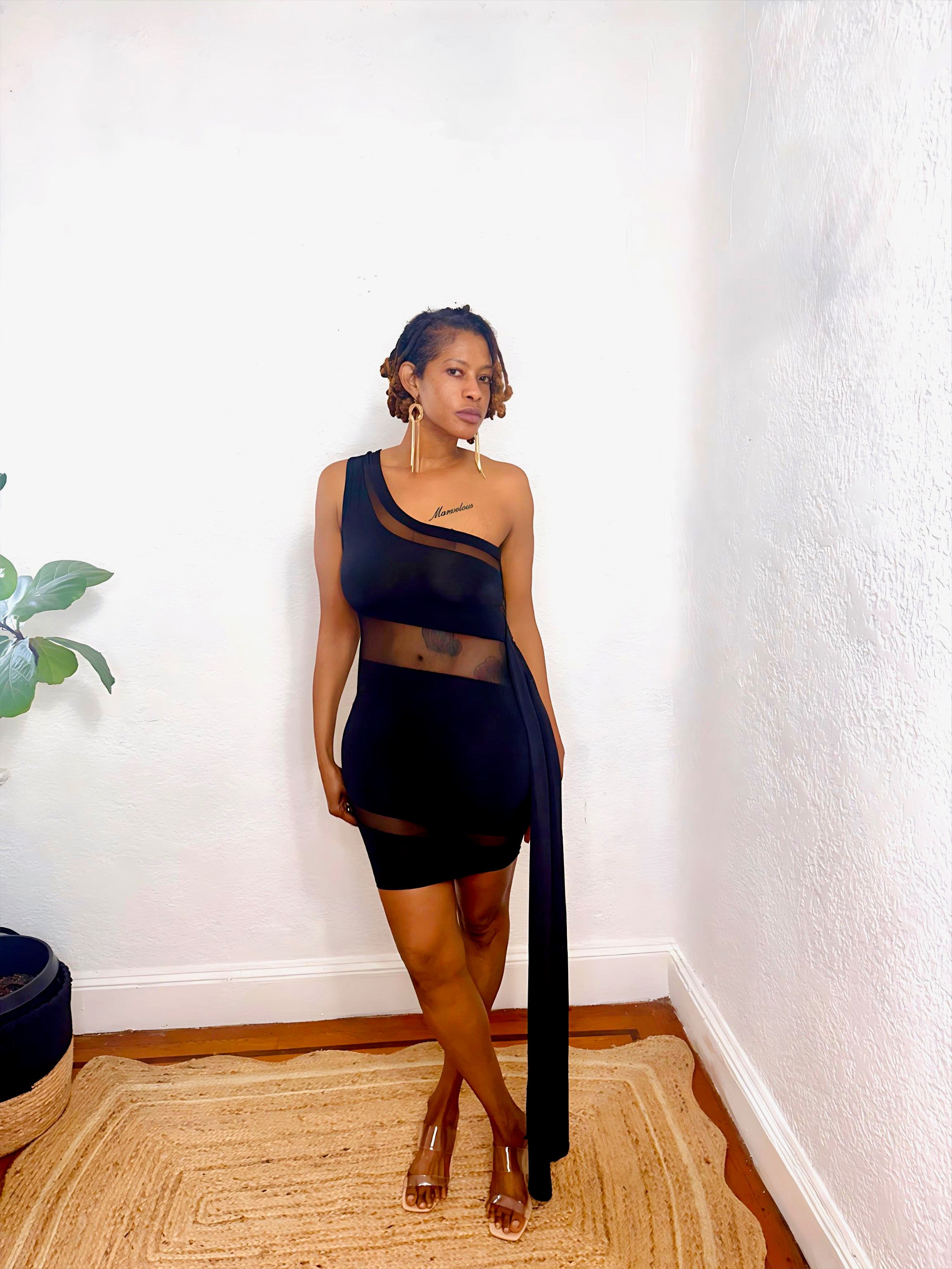 Nightfall One-Shoulder Dress