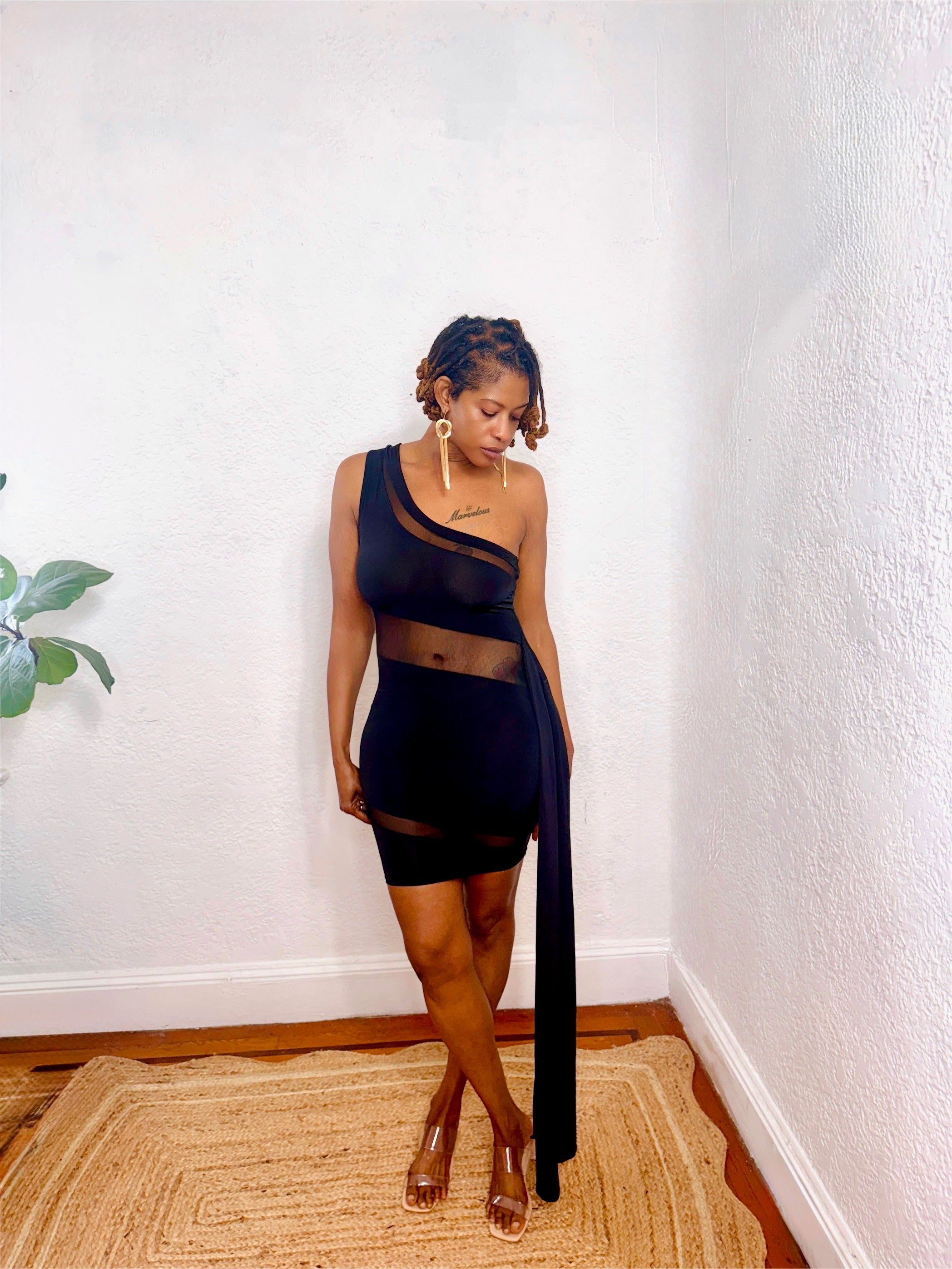 Nightfall One-Shoulder Dress